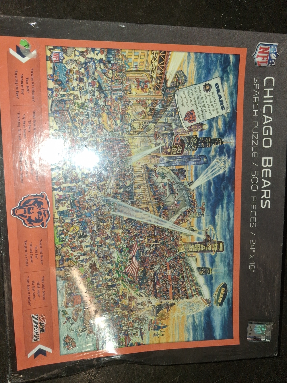 YouTheFan NFL Chicago Bears Joe Journeyman Jigsaw Puzzle. 

Type: 500-piece seek